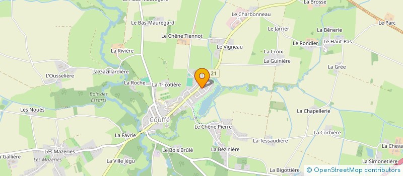 localisation de l'entreprise LA BULLE DE FLAVIE  COUFFE