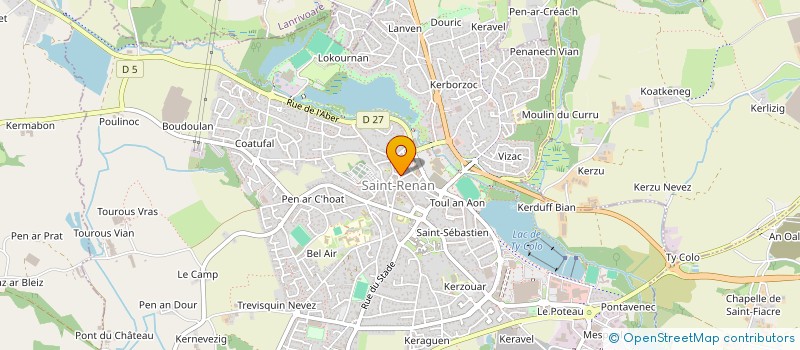localisation de l'entreprise LA BULLE DE SAVON à SAINT-RENAN