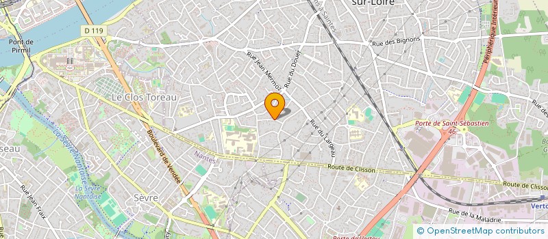 localisation de l'entreprise LA BULLE DES MALICIEUX à SAINT-SEBASTIEN-SUR-LOIRE