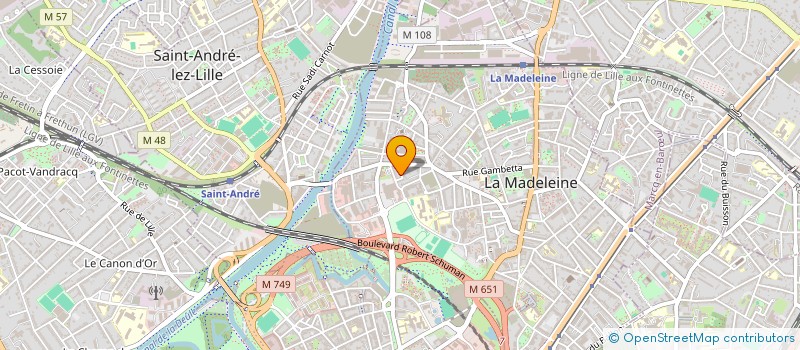 localisation de l'entreprise LA BULLE EN CHEMIN à LA MADELEINE