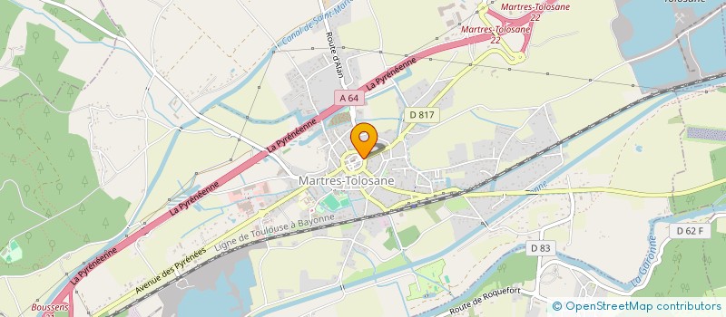 localisation de l'entreprise LA BULLE EN VRAC  MARTRES-TOLOSANE