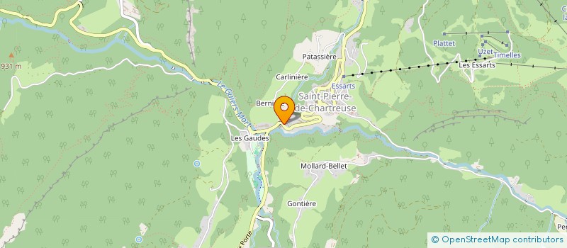 localisation de l'entreprise LA BULLE EPHEMERE  SAINT-PIERRE-DE-CHARTREUSE