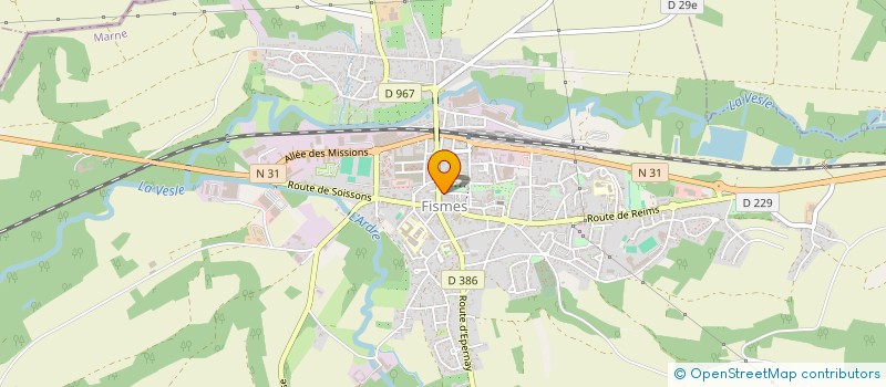 localisation de l'entreprise LA BULLE LUDIVRESQUE  FISMES