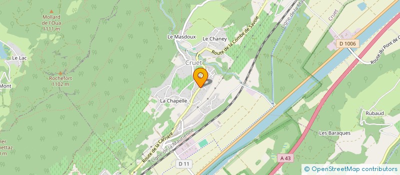 localisation de l'entreprise LA BULLE OUVERTE  CRUET