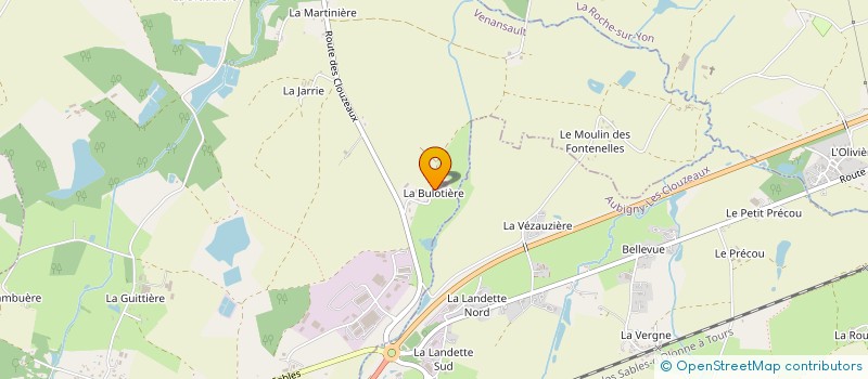 localisation de l'entreprise LA BULOTIERE à VENANSAULT