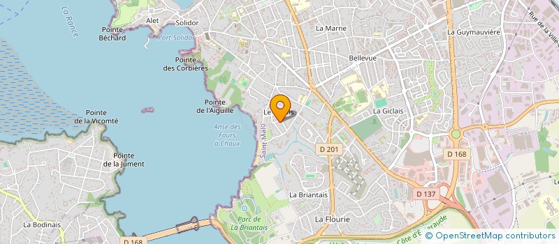 localisation de l'entreprise LA BULOTIERE  SAINT-MALO