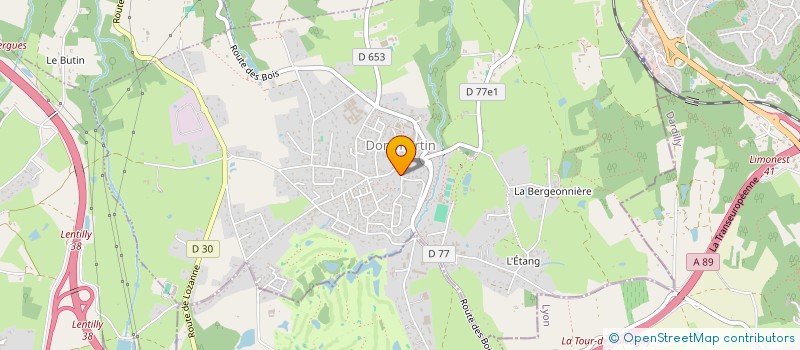 localisation de l'entreprise LA BUNANDIERE  DOMMARTIN