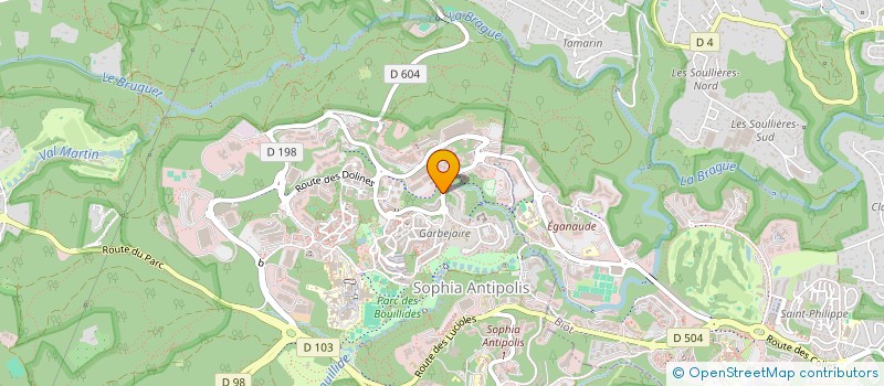 localisation de l'entreprise LA BUON'COM  VALBONNE