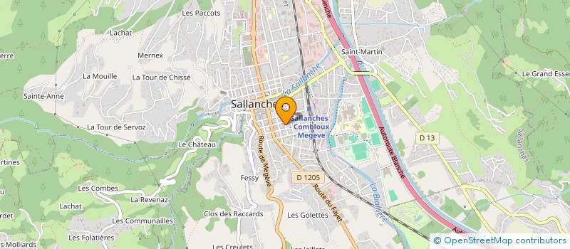 localisation de l'entreprise LA BUREAUTIQUE à SALLANCHES