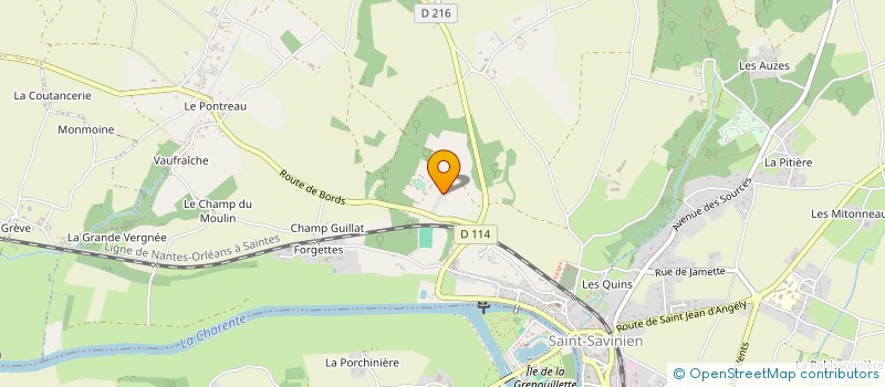 localisation de l'entreprise LA BURIE  SAINT-SAVINIEN