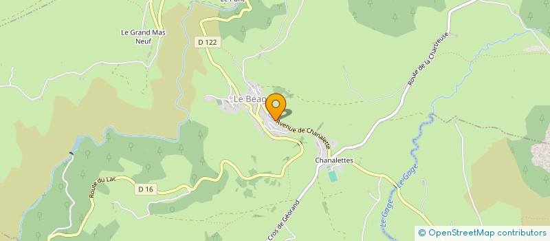 localisation de l'entreprise LA BURLE  LE BEAGE