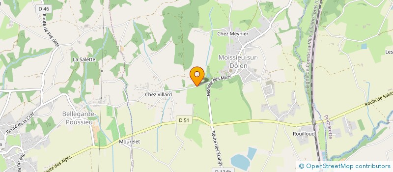 localisation de l'entreprise LA BURONNIERE  MOISSIEU-SUR-DOLON