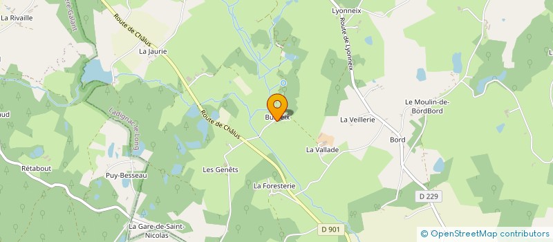 localisation de l'entreprise LA BUSSELIENNE  LADIGNAC-LE-LONG