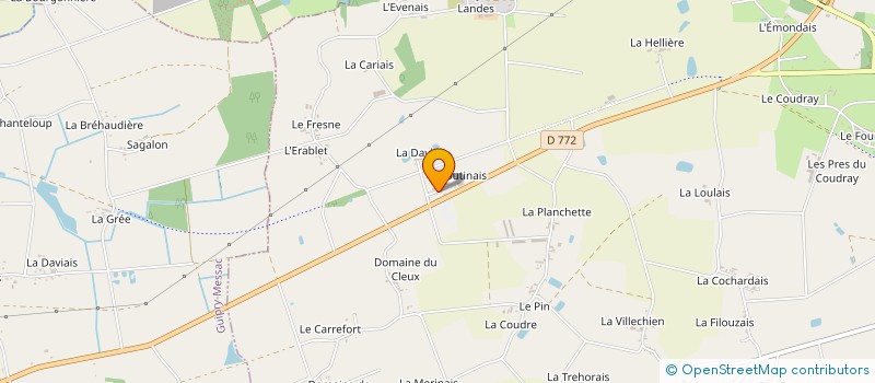 localisation de l'entreprise LA BUTINAIS  BAIN-DE-BRETAGNE