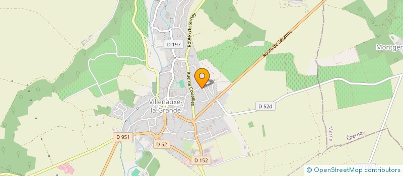 localisation de l'entreprise LA BUTTE  VILLENAUXE-LA-GRANDE