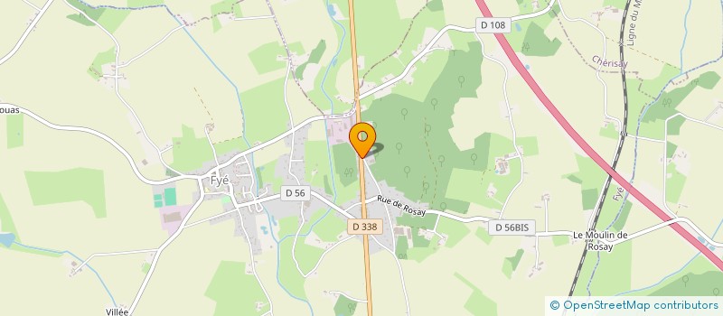 localisation de l'entreprise LA BUTTE AUX GEAIS  FYE