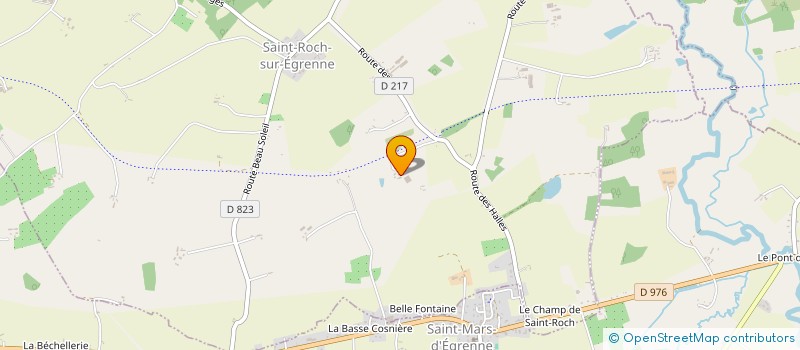 localisation de l'entreprise LA BUTTE DOMFRONTAISE à SAINT-ROCH-SUR-EGRENNE