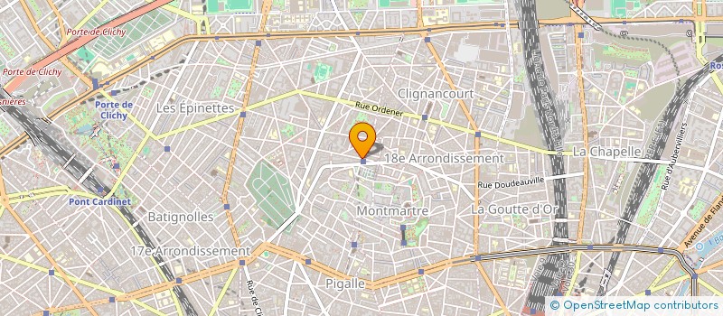 localisation de l'entreprise LA BUTTE PARFUMEE SA  PARIS