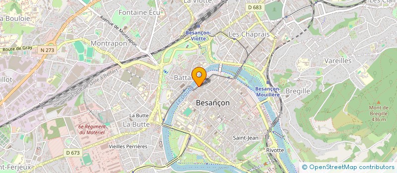 localisation de l'entreprise LA BUVETTE DU CONSERVATOIRE à BESANCON