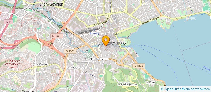 localisation de l'entreprise LA BUVETTE DU MARCHE  ANNECY