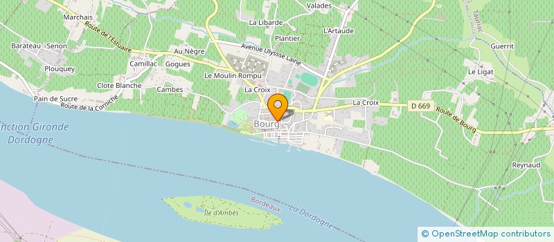 localisation de l'entreprise LA C.L.E.F. DES CHAMPS à BOURG