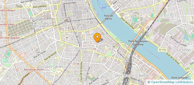 localisation de l'entreprise LA C.U.V à BORDEAUX