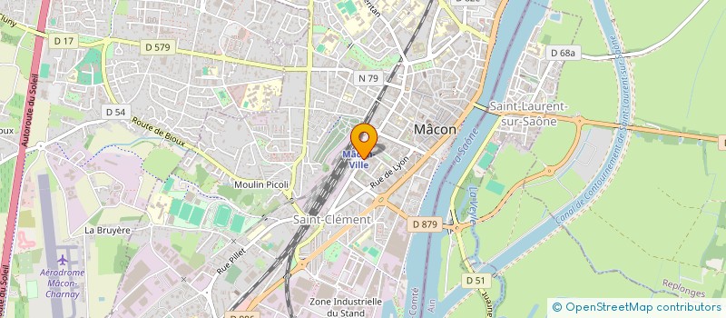 localisation de l'entreprise LA.CA.BI.  MACON