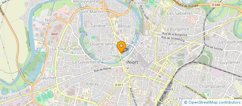 localisation de l'entreprise LA CAA  NIORT