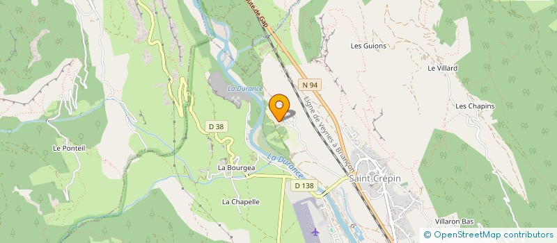 localisation de l'entreprise LA CABANE à SAINT-CREPIN