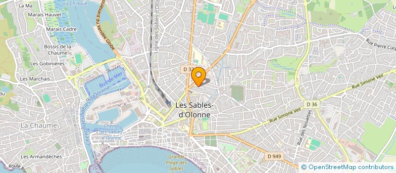 localisation de l'entreprise LA CABANE à LES SABLES D'OLONNE