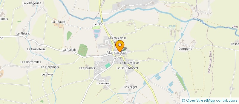 localisation de l'entreprise LA CABANE à MARSAC-SUR-DON
