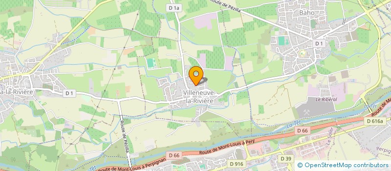 localisation de l'entreprise LA CABANE  VILLENEUVE-LA-RIVIERE