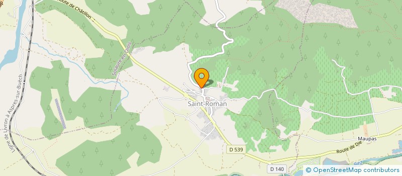 localisation de l'entreprise LA CABANE  SAINT-ROMAN