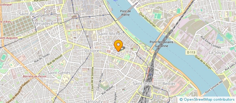 localisation de l'entreprise LA CABANE à BORDEAUX