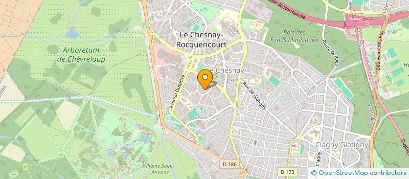 localisation de l'entreprise LA CABANE à LE CHESNAY-ROCQUENCOURT
