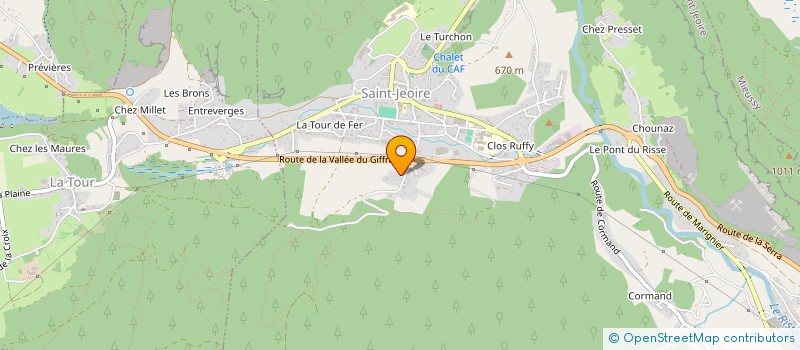 localisation de l'entreprise LA CABANE  SAINT-JEOIRE