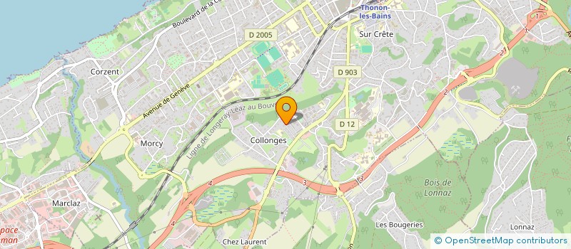 localisation de l'entreprise LA CABANE à THONON-LES-BAINS