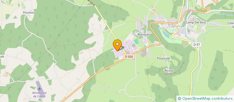 localisation de l'entreprise LA CABANE  CAYLUS