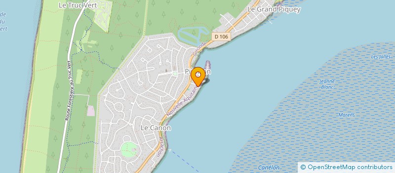localisation de l'entreprise LA CABANE à LEGE-CAP-FERRET
