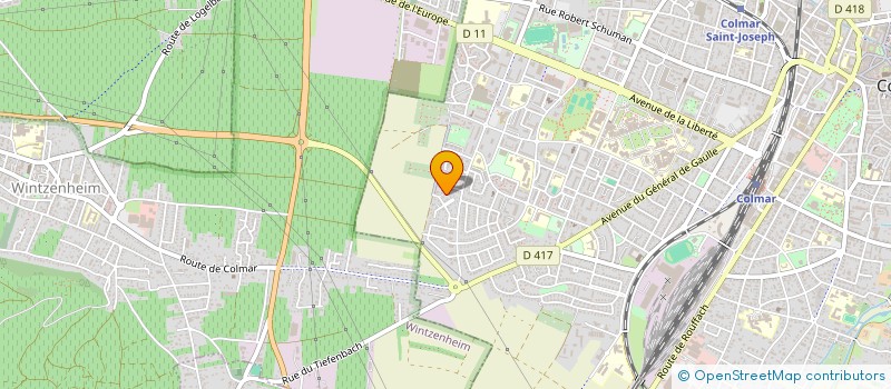 localisation de l'entreprise LA CABANE  COLMAR