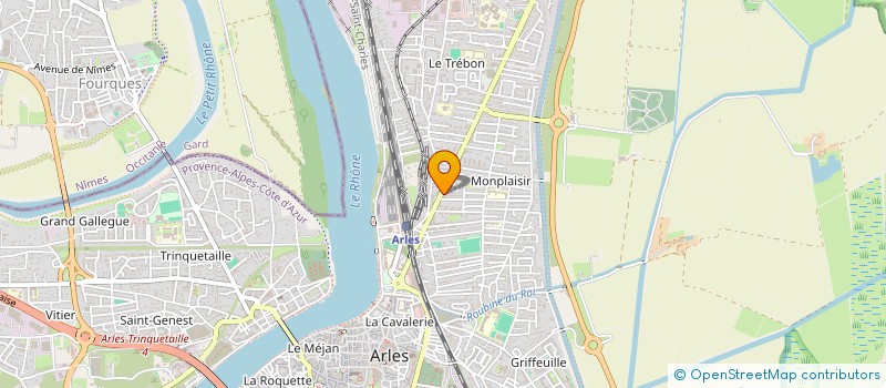 localisation de l'entreprise LA CABANE à ARLES
