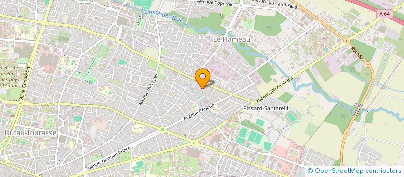 localisation de l'entreprise LA CABANE à PAU