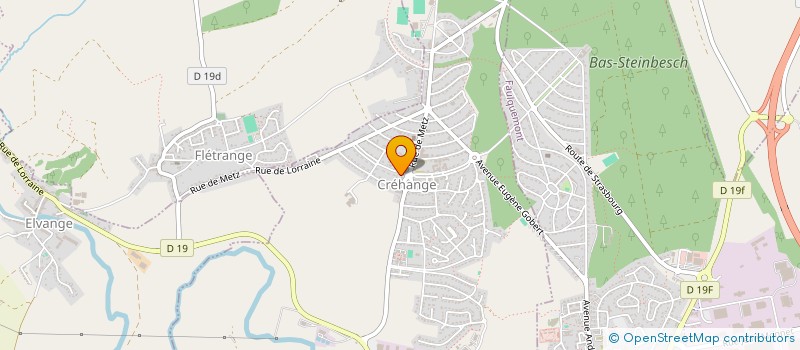 localisation de l'entreprise LA CABANE  CREHANGE