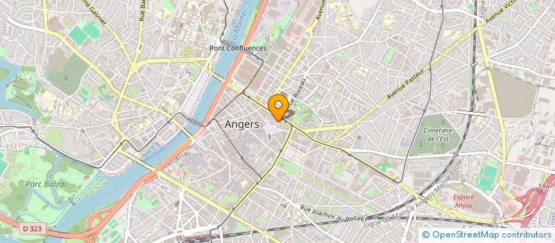 localisation de l'entreprise LA CABANE à ANGERS