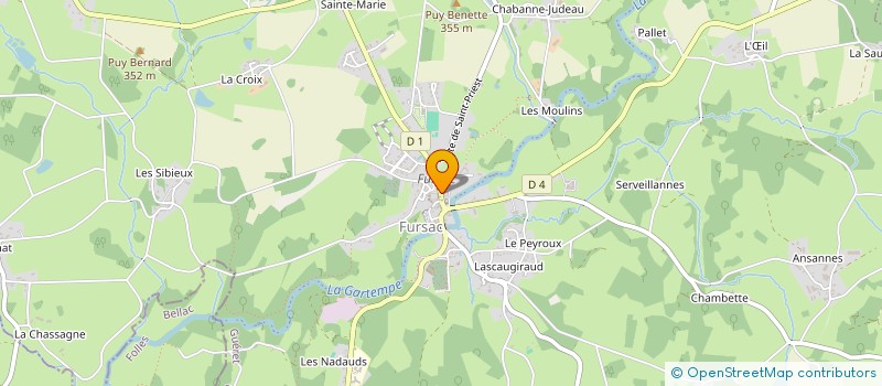 localisation de l'entreprise LA CABANE  FURSAC