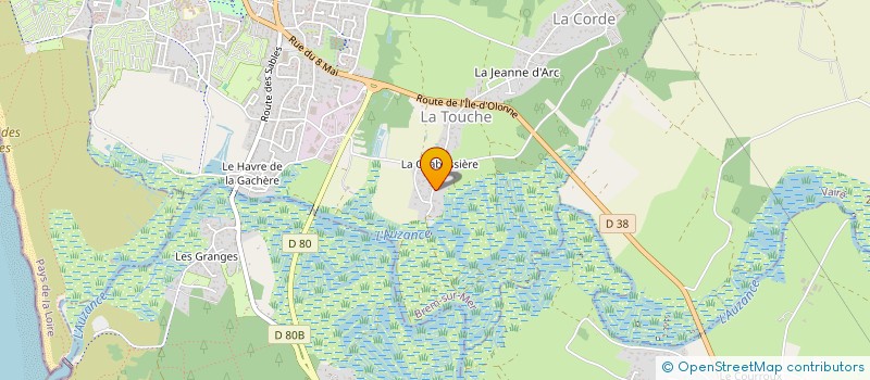 localisation de l'entreprise LA CABANE à BREM-SUR-MER