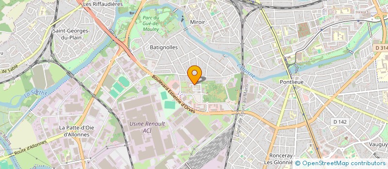 localisation de l'entreprise LA CABANE A BULLES  LE MANS