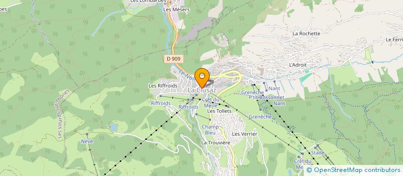 localisation de l'entreprise LA CABANE A CREPES à LA CLUSAZ