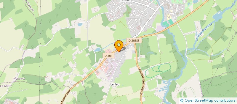 localisation de l'entreprise LA CABANE A LEGUME  SAVIGNE-L'EVEQUE