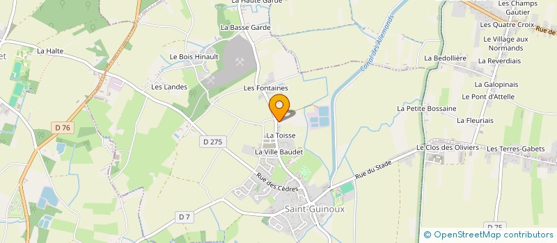 localisation de l'entreprise LA CABANE A NOUS  SAINT-GUINOUX